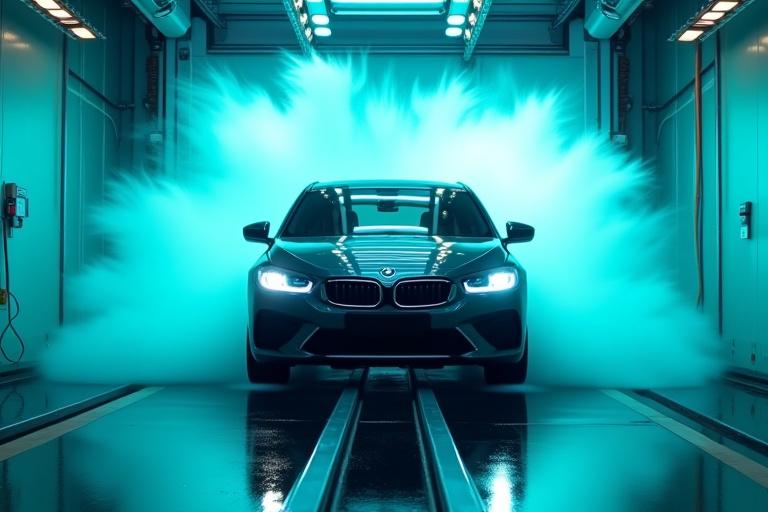 Moderne automatisk bilvask tunnel