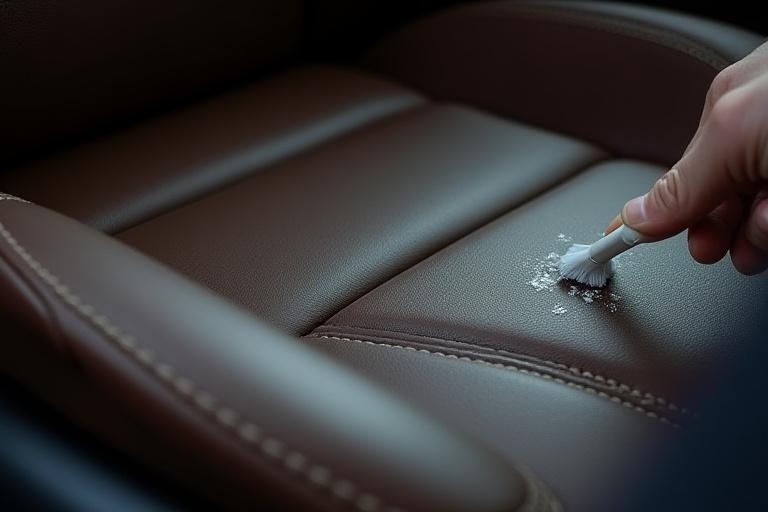 Renset læderkabine nærbillede